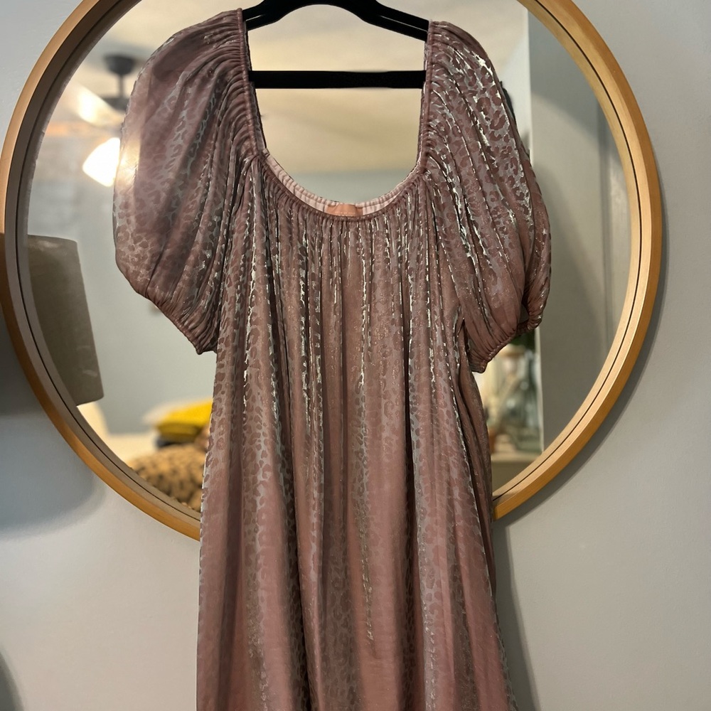 Show me your MuMu shimmer cheetah dress